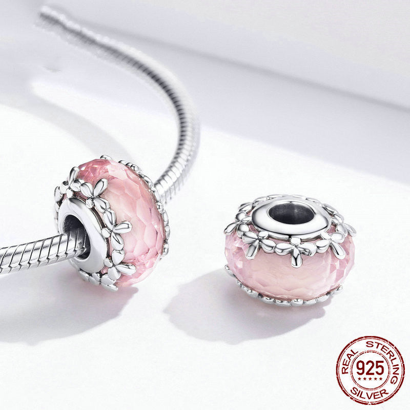 Pink Floral Bead