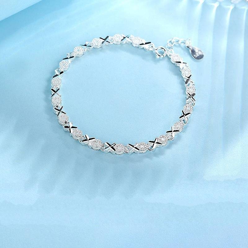 Silver Cross Bracelet