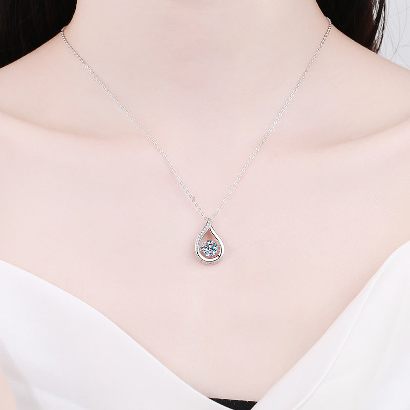 Droplet Moissanite Necklace