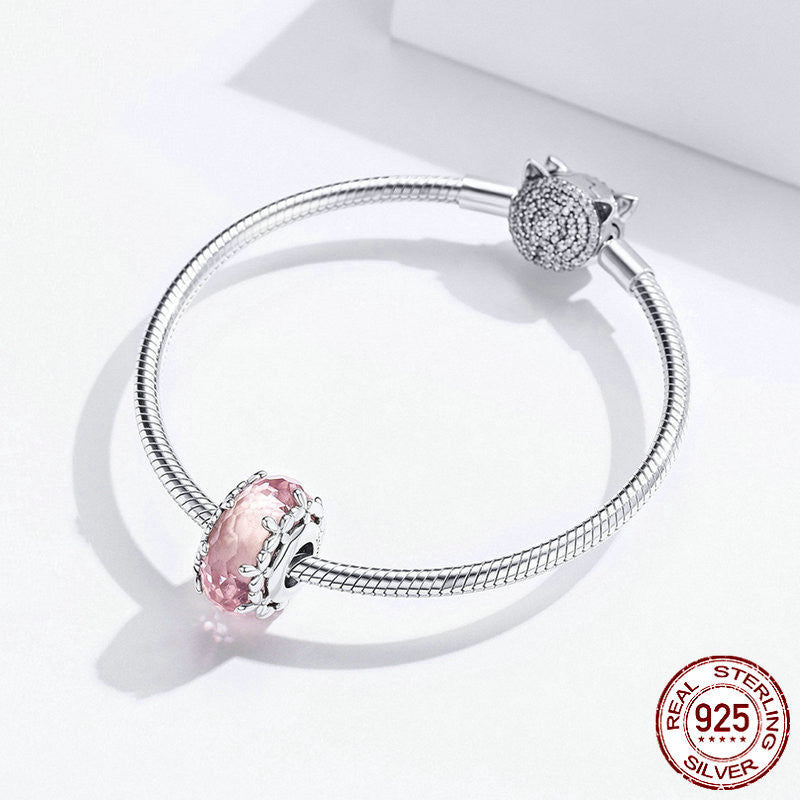 Pink Floral Bead