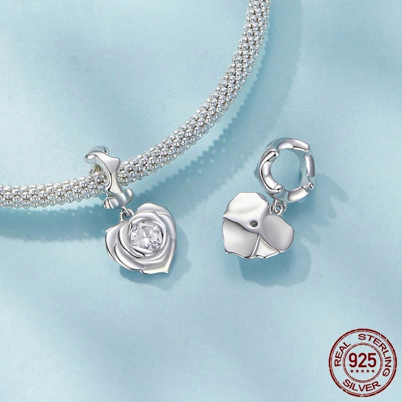 Rose Heart Charm