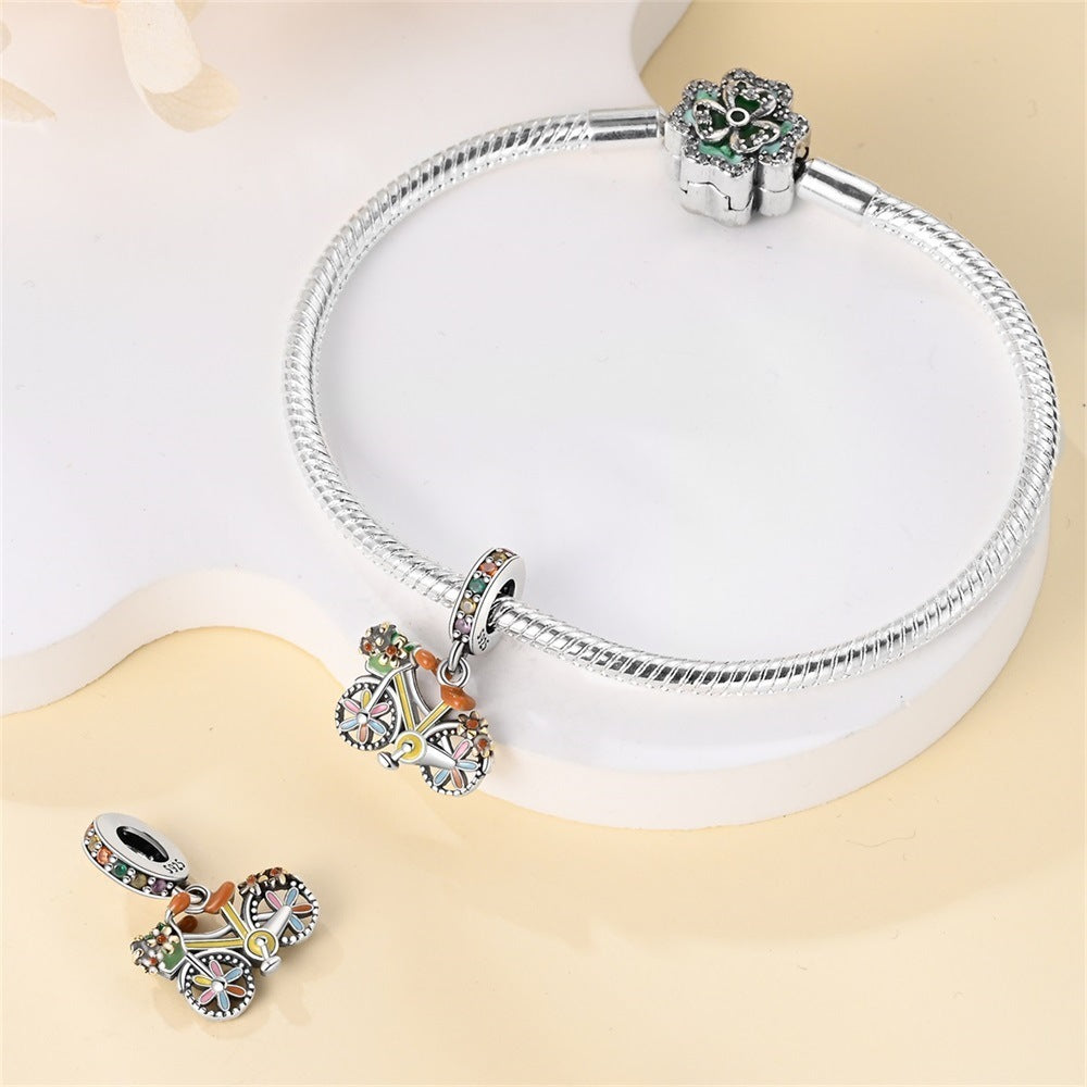 Floral Bike Charm