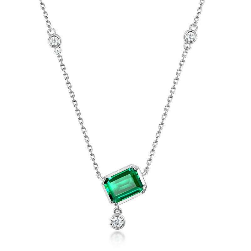 Rectangular Emerald Necklace