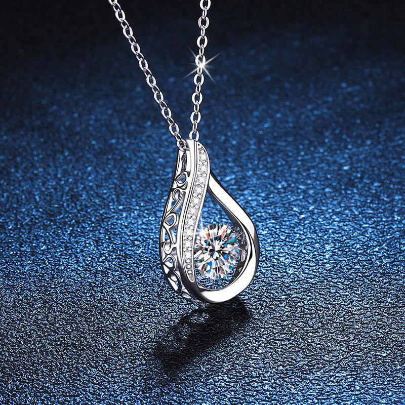 Droplet Moissanite Necklace