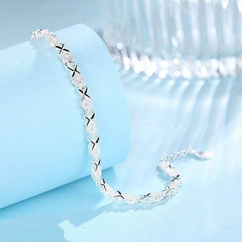 Silver Cross Bracelet