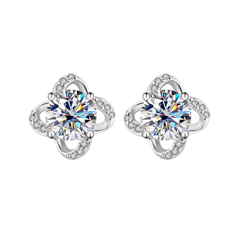 Spiral Moissanite Earrings