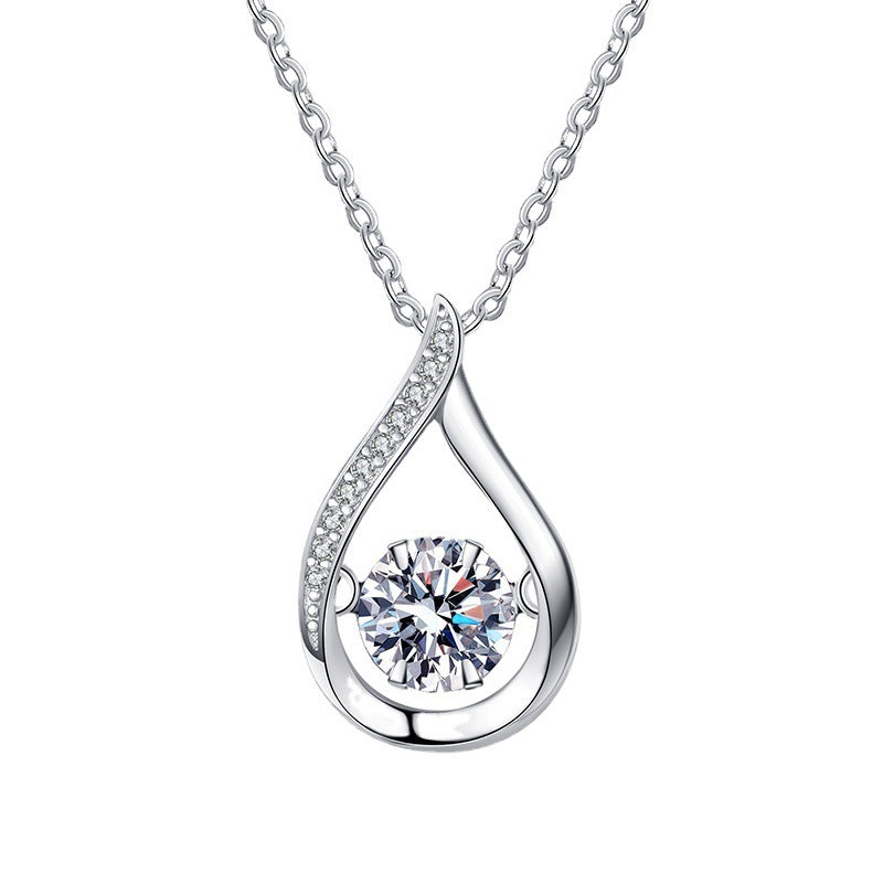 Droplet Moissanite Necklace