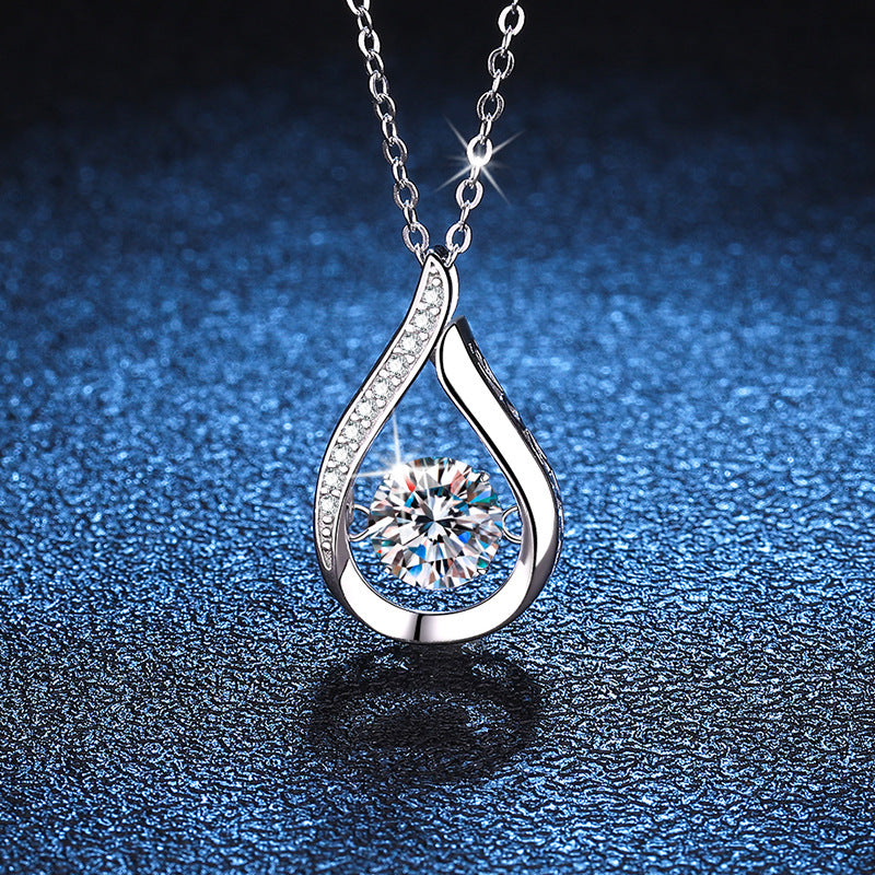 Droplet Moissanite Necklace