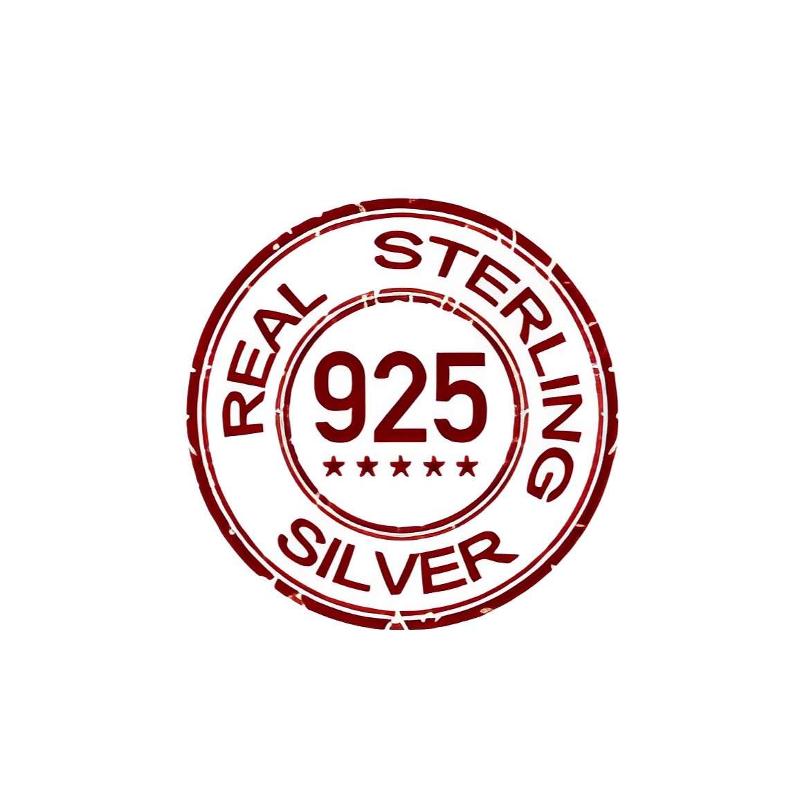 Real 925 sterling silver authenticity stamp, ensuring quality for elegant silver heart tag bracelet jewellery.