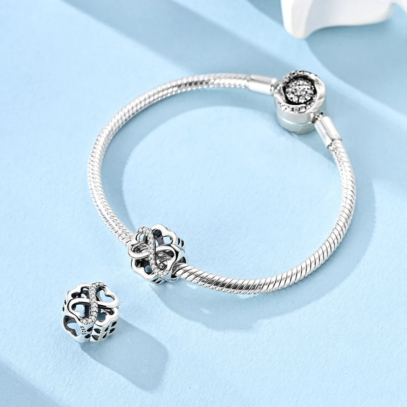 Four Leaf Clover Beaded Charm