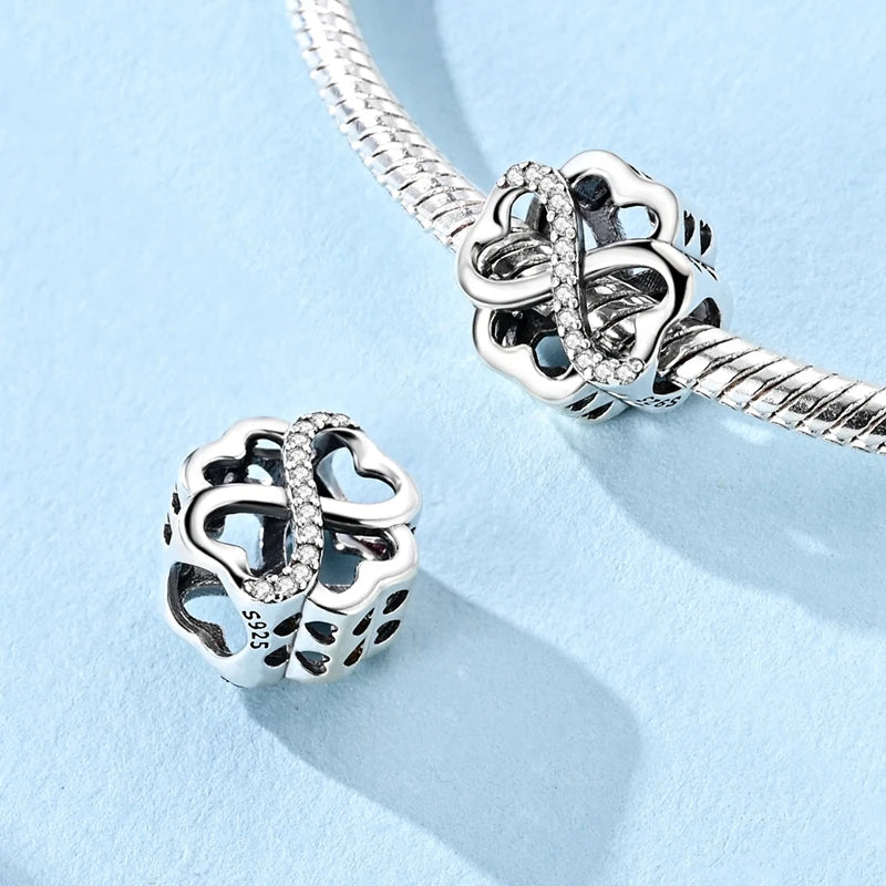 Four Leaf Clover Beaded Charm