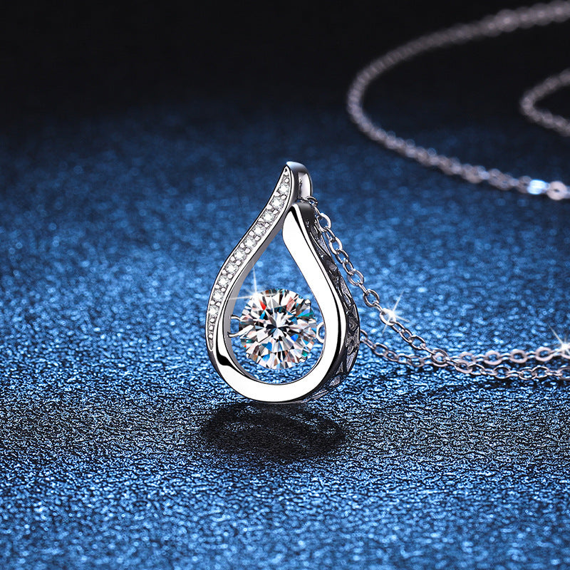 Droplet Moissanite Necklace