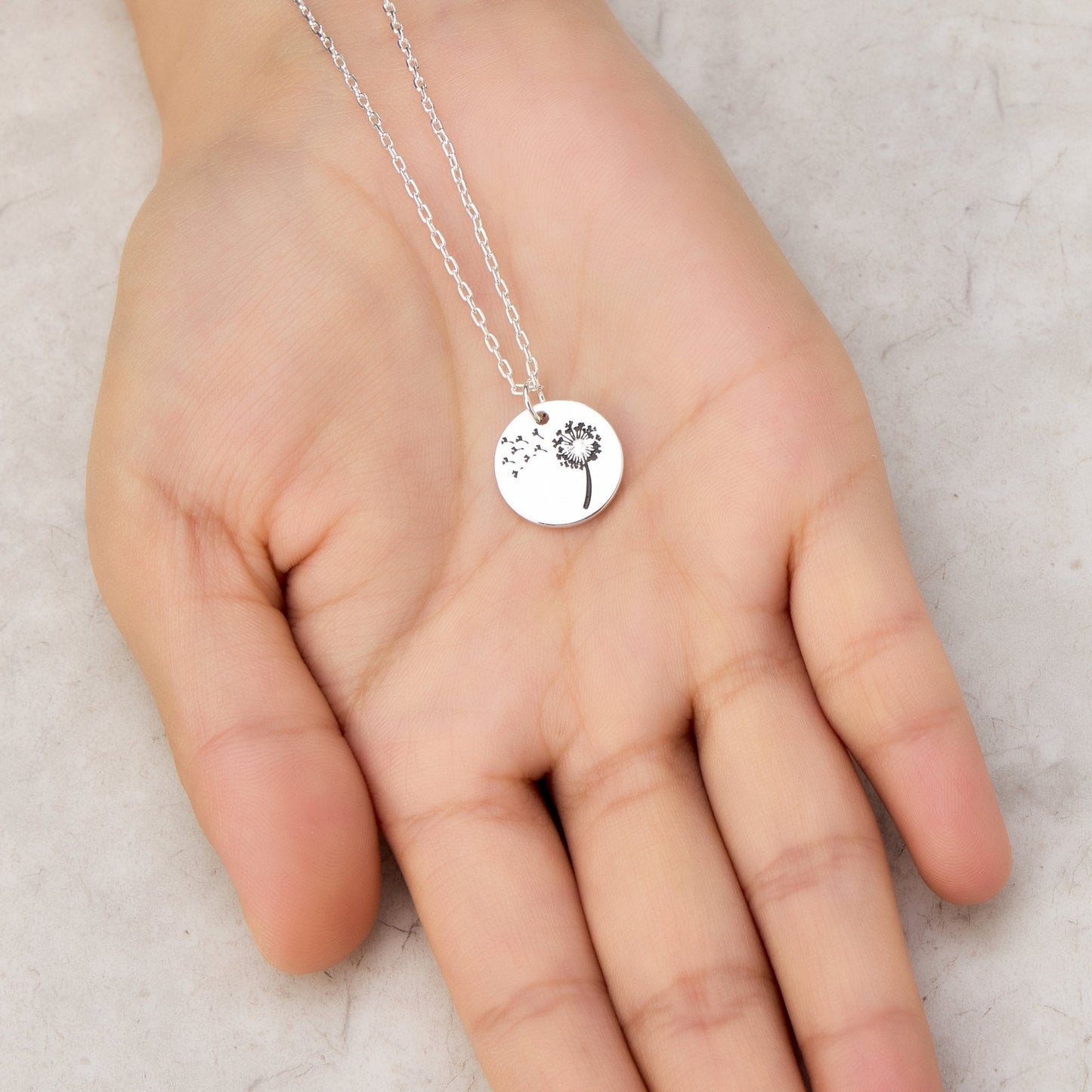 Dandelion Necklace with Quote Card