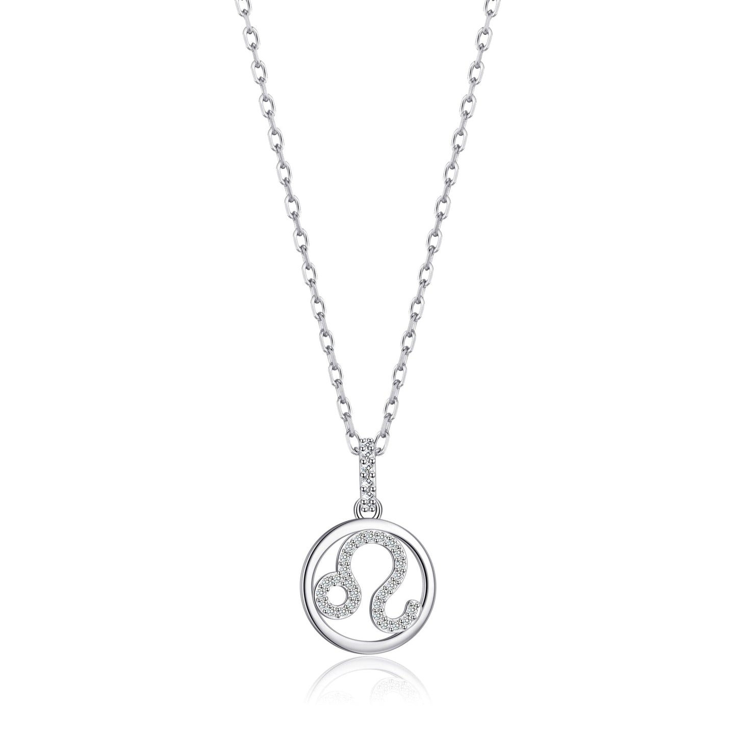 Leo Star Sign Zodiac Necklace and Quote Card with Zircondia® Crystals