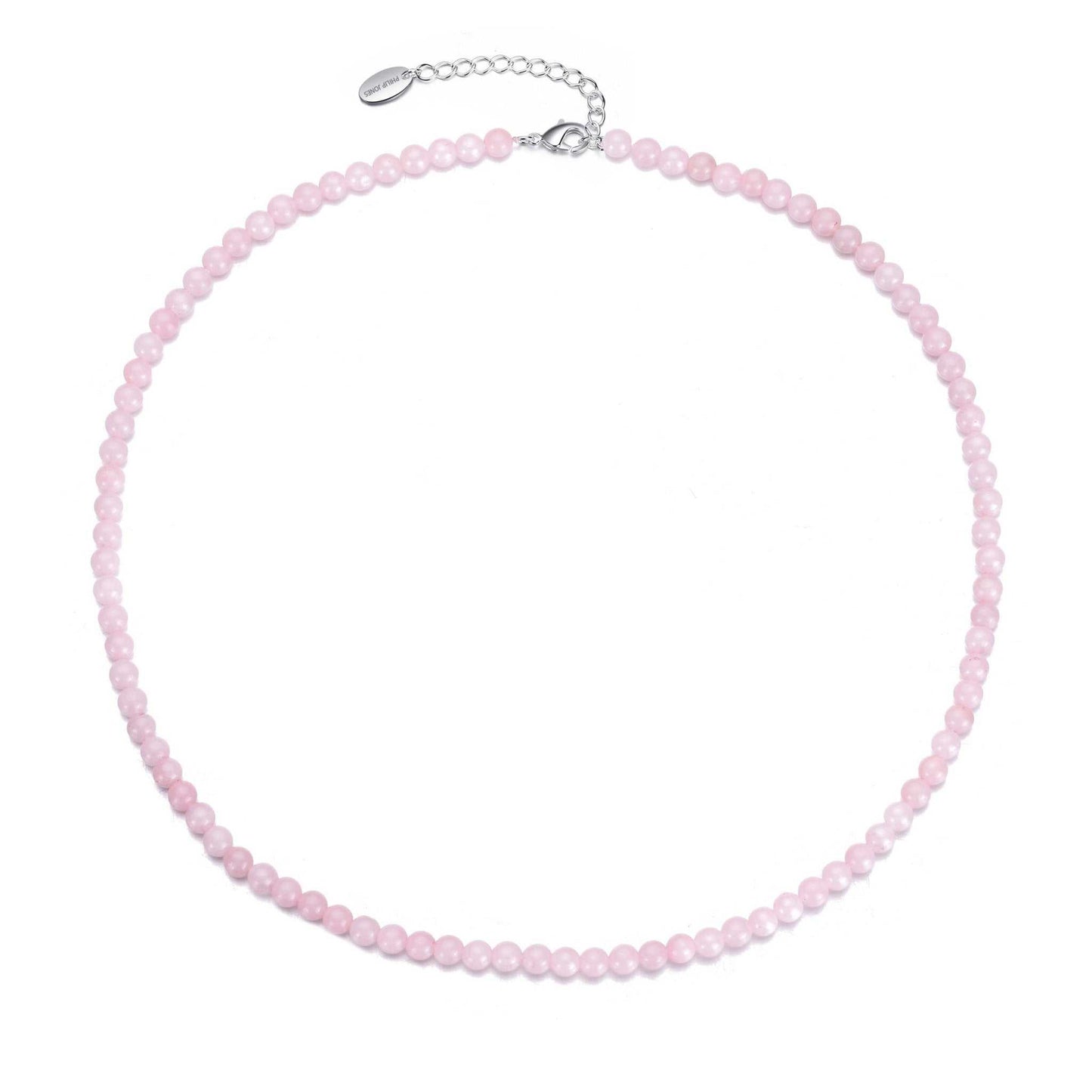 Rose Quartz Mini Beaded Gemstone Necklace