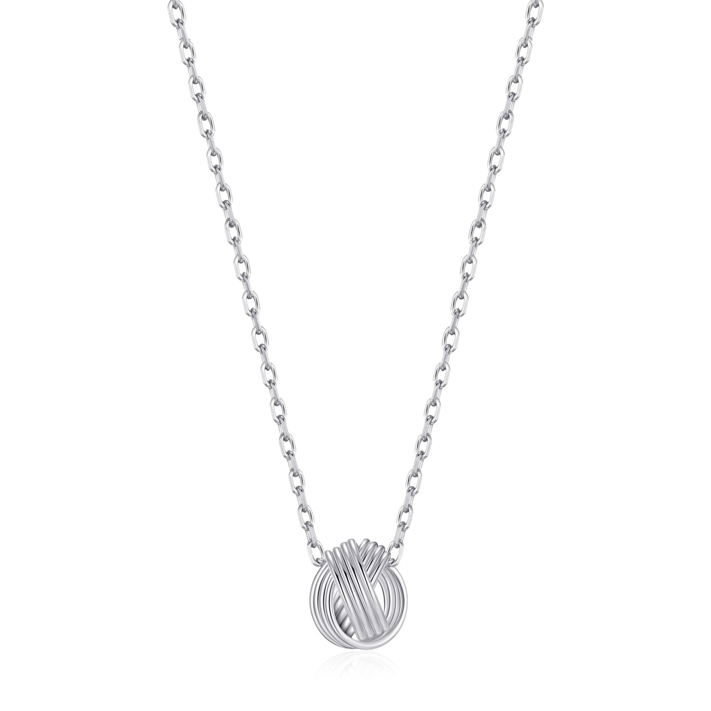 Sterling Silver Mum Quote Knot Necklace