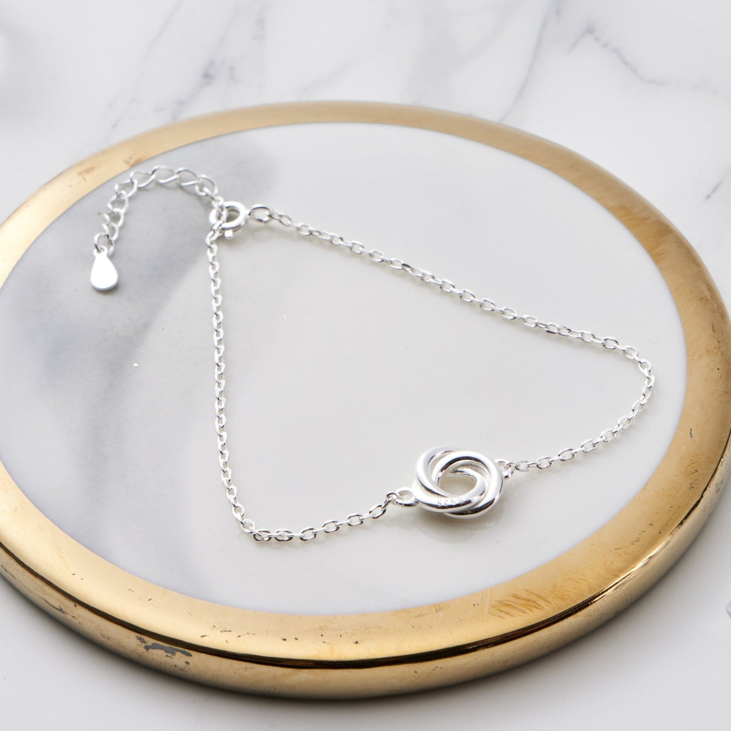 Sterling Silver Mum Quote Knot Bracelet