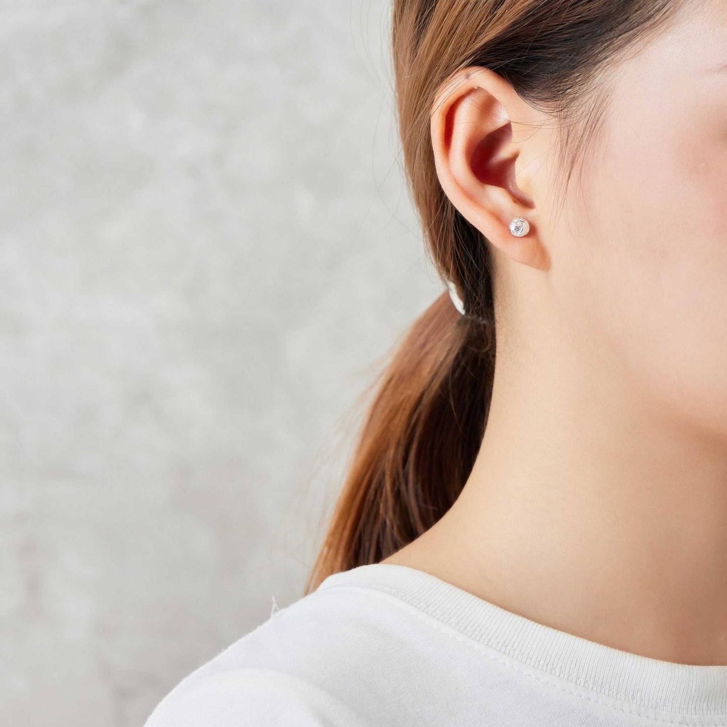 Sterling Silver Mum Quote Knot Earrings