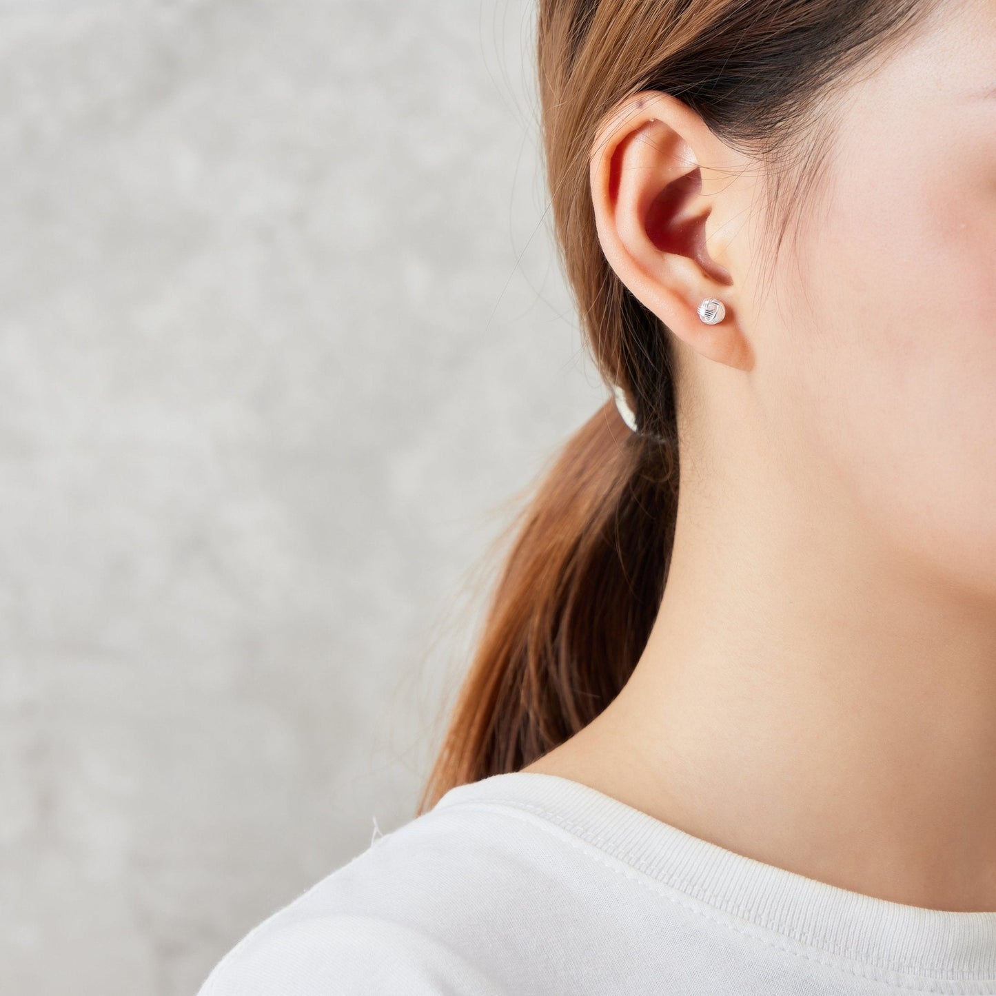 Sterling Silver Niece Quote Knot Earrings