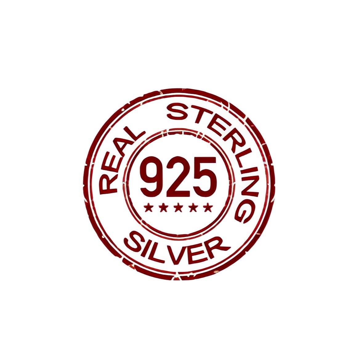 925 Sterling Silver authenticity stamp indicating genuine material