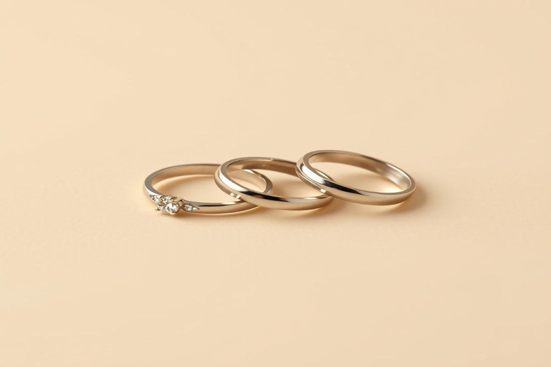 Elegant gold rings showcasing international ring size styles.