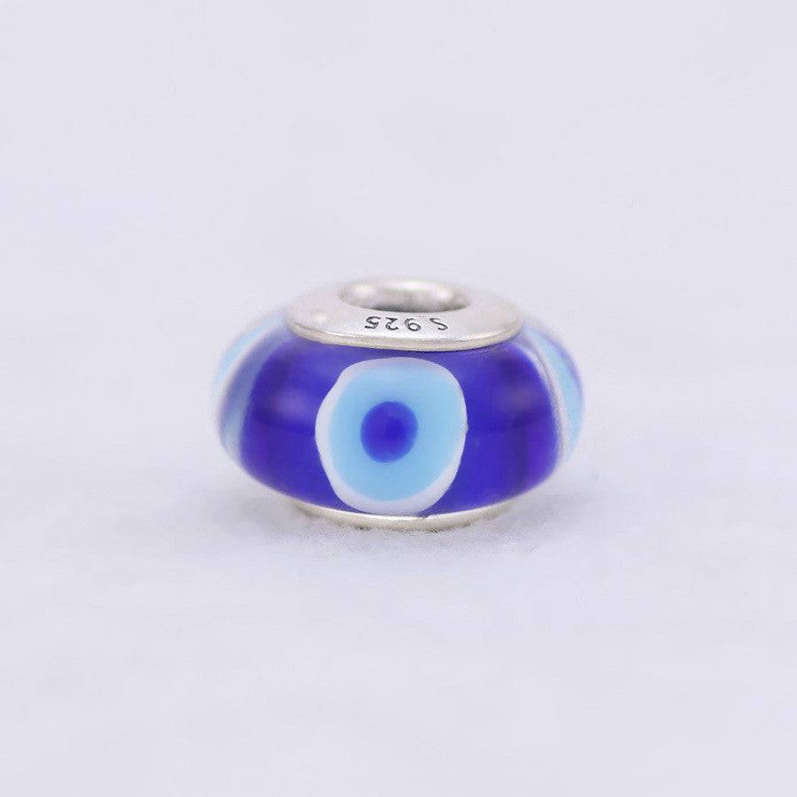 Stylish Blue Eye Spacer charm with 925 silver