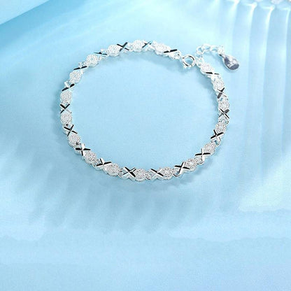 Silver Cross Bracelet