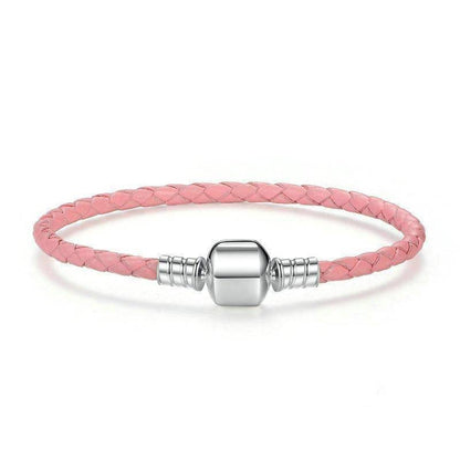 Silver Leather Rope BraceletBracelet