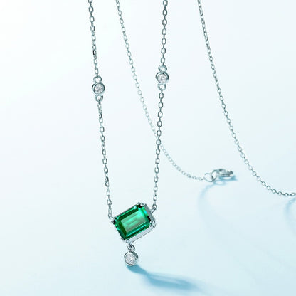 Rectangular Emerald Necklace