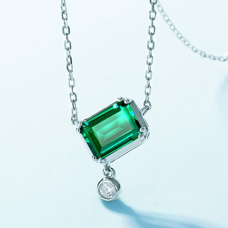 Rectangular Emerald Necklace