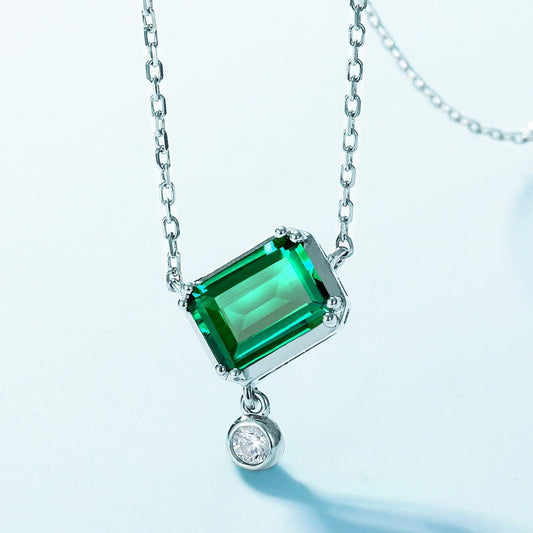 Rectangular Emerald Necklace