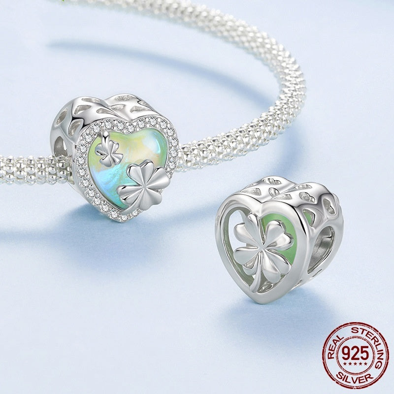 Crystal Clover Charm