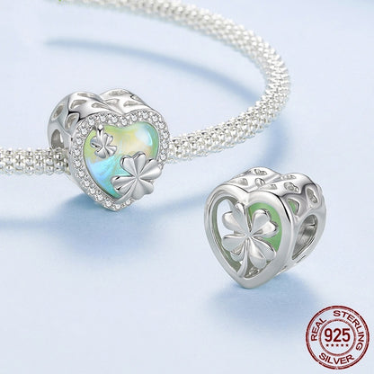 Crystal Clover Charm