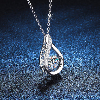 Droplet Moissanite Necklace