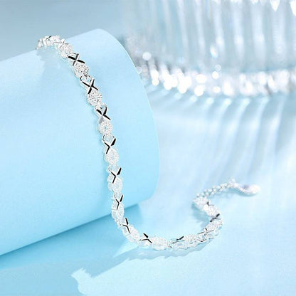 Silver Cross Bracelet