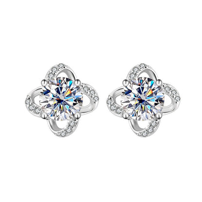 Spiral Moissanite Earrings