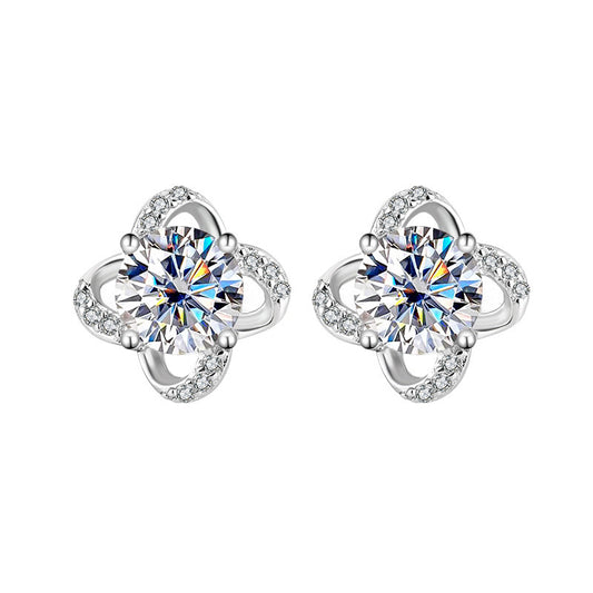Spiral Moissanite Earrings