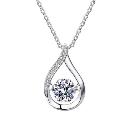Droplet Moissanite Necklace