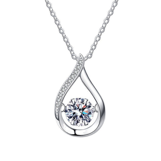 Droplet Moissanite Necklace