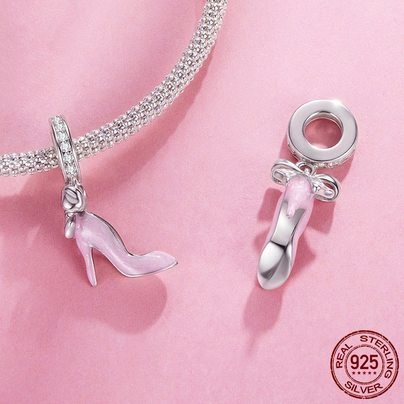 Pink High Heel Charm