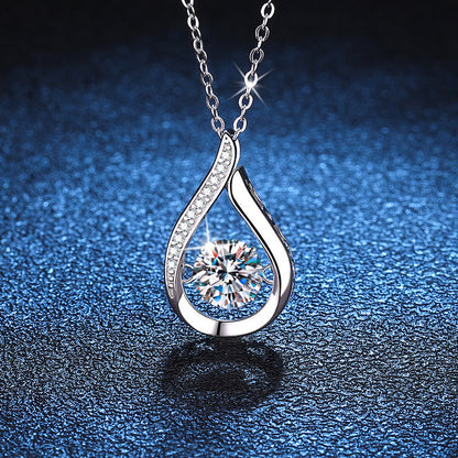 Droplet Moissanite Necklace