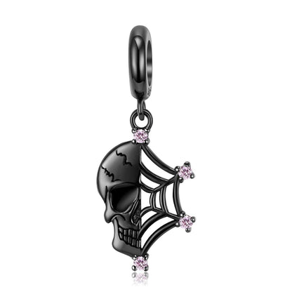 Skull Web Charm