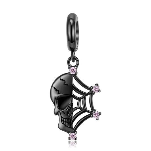 Skull Web Charm