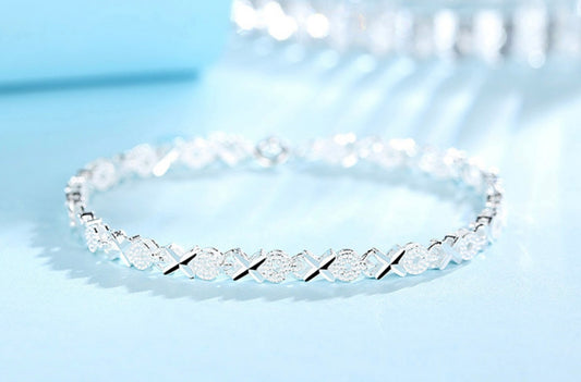 Silver Cross Bracelet