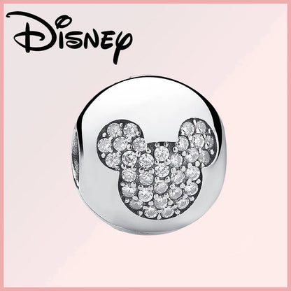 Sterling silver Disney Pixar charm featuring a crystal-studded Mickey Mouse silhouette. Part of the Limited Edition Disney Pixar Charms Collection.