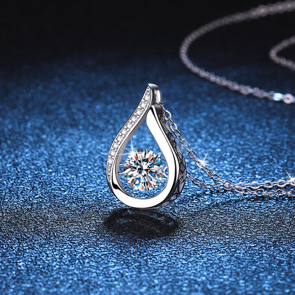 Droplet Moissanite Necklace
