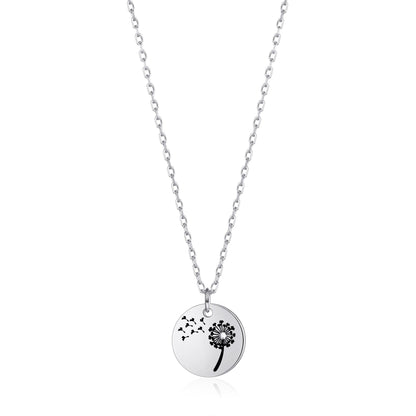 Dandelion Necklace with Quote Card