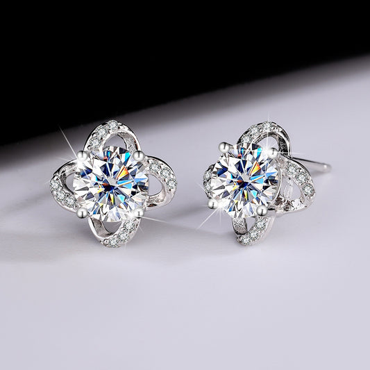 Spiral Moissanite Earrings