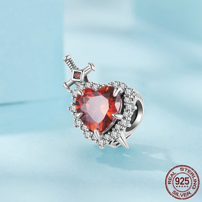 Heart Sword Charm