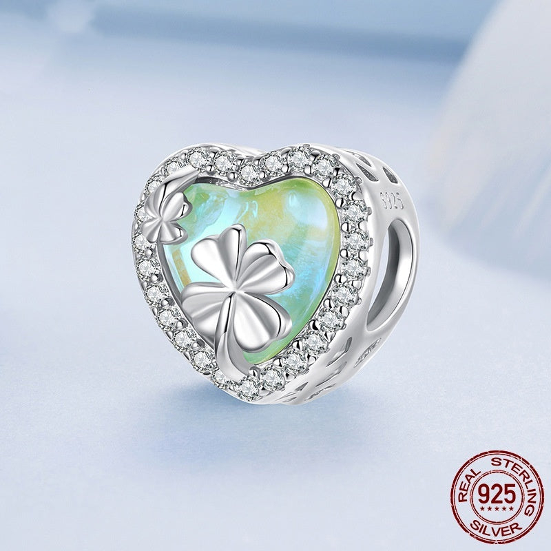 Crystal Clover Charm